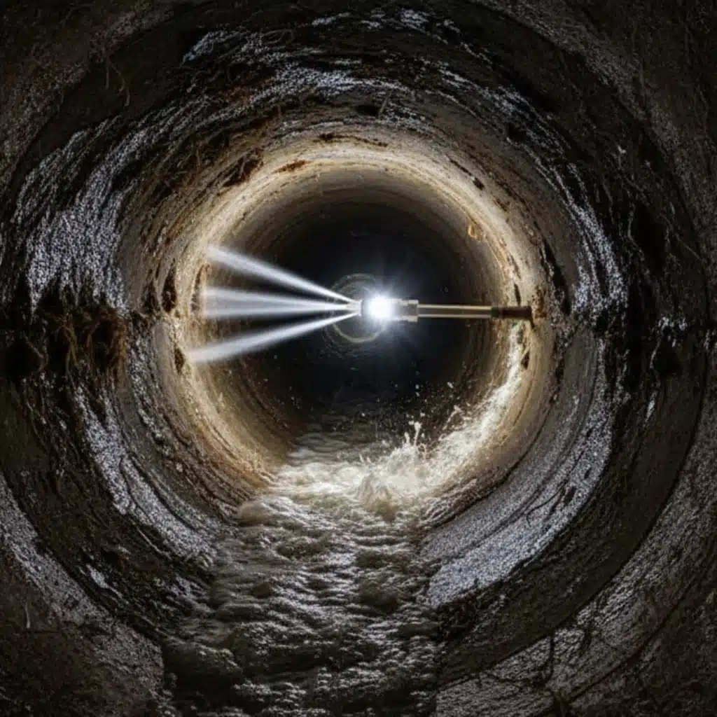 hydro jetting from lateral to main line in hastings